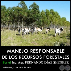 MANEJO RESPONSABLE DE LOS RECURSOS FORESTALES - Ing. Agr. FERNANDO DAZ SHENKER - Mircoles, 12 de Julio de 2017